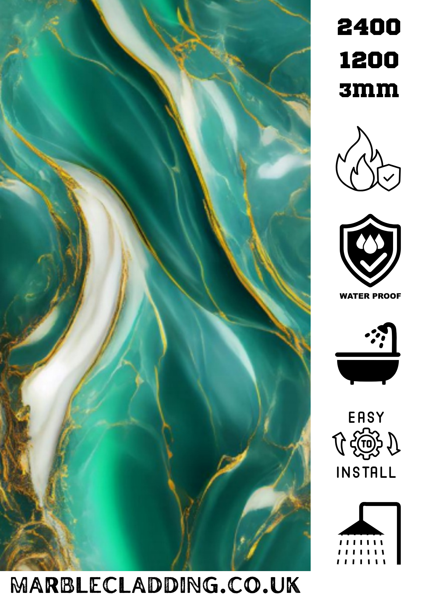 Green water proof Bathroom sheets
