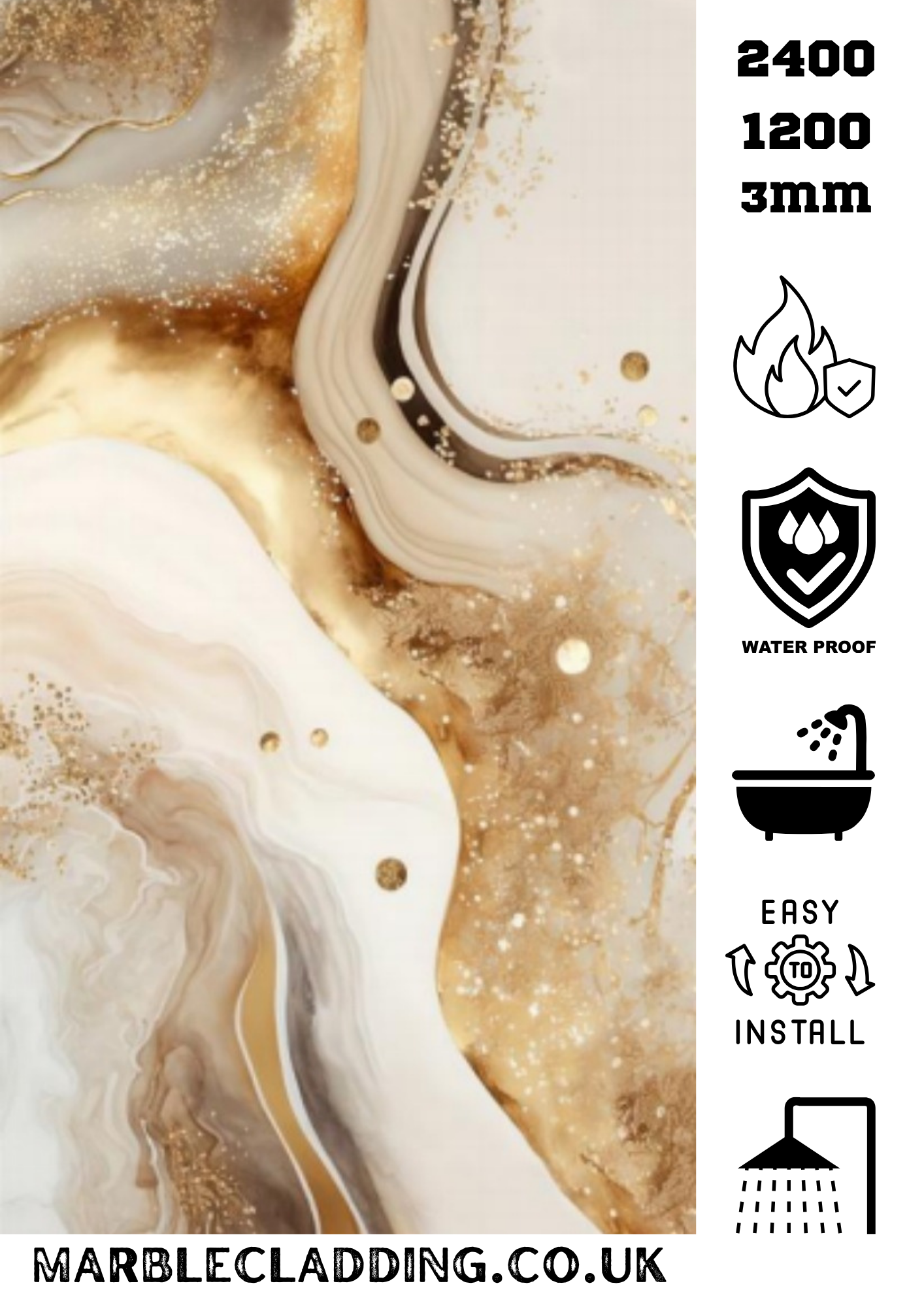 WHITE MARBLE CLADDING